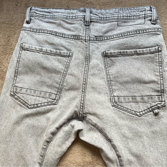 Cotton-On Gray Faded Wash Slim Denim Slouch Jogger Pants Women's Size 28 - Picture 7 of 12